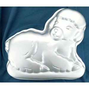 Wilton Cake Pan Cuddly Lamb 502-3444 Vintage 1981 Sheep Instructions included
